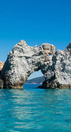 The rock arch at Lalaria beach, Skiathos